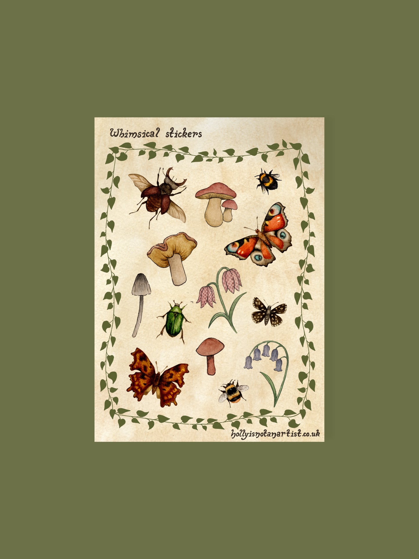 Whimsical sticker sheet