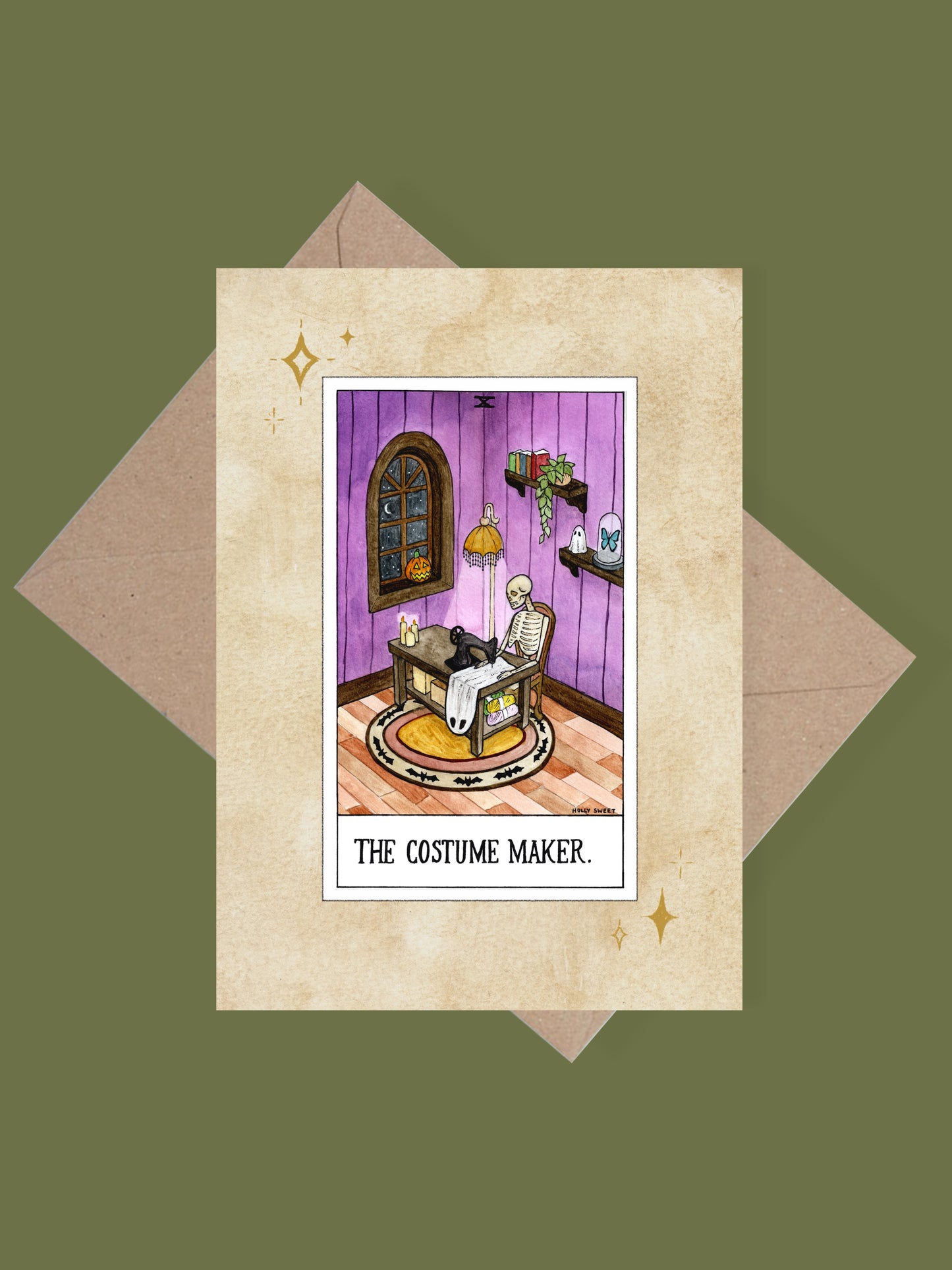 The Costume Maker greetings card