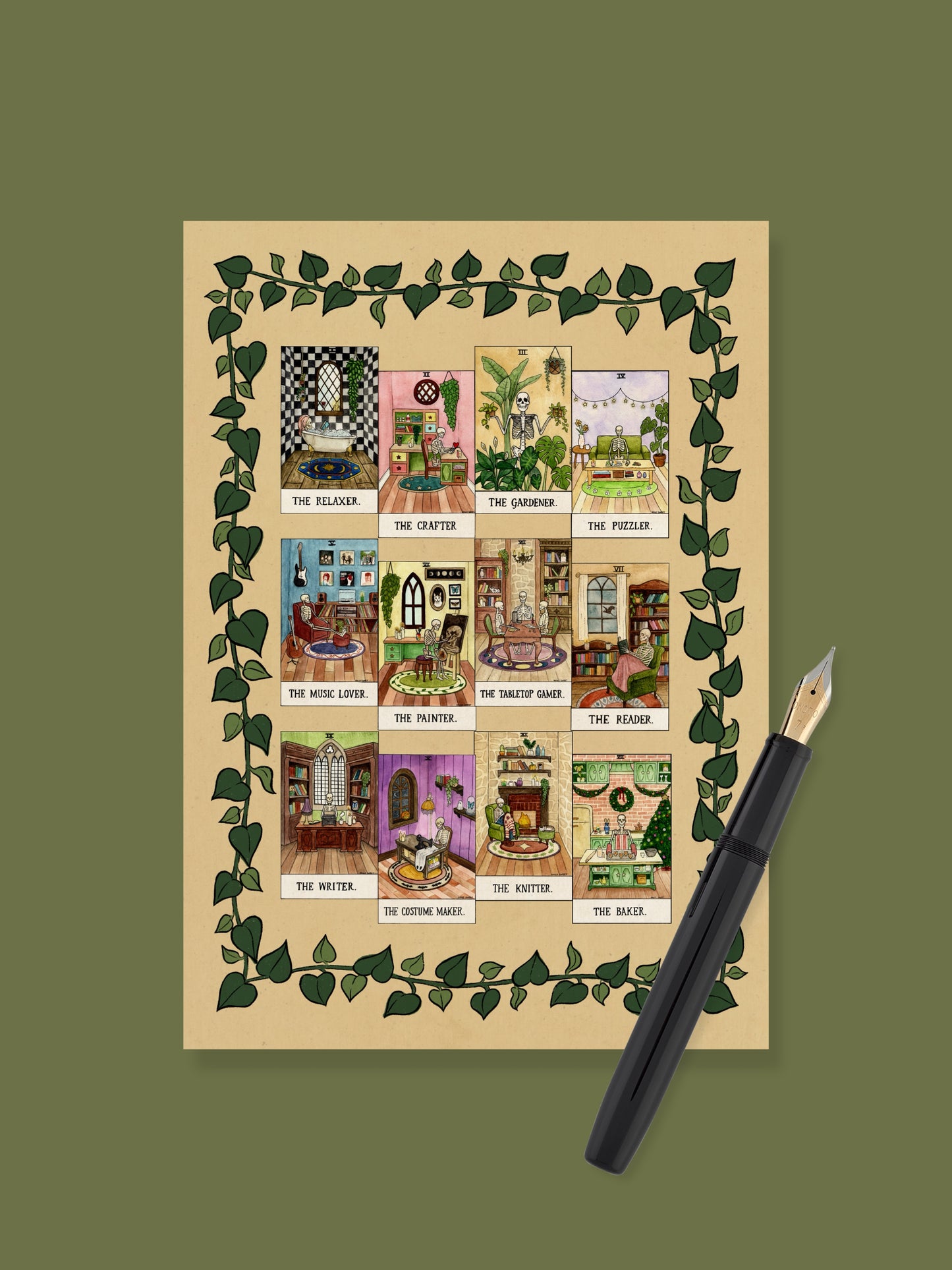 Hobbyist skeletons 2026 calendar