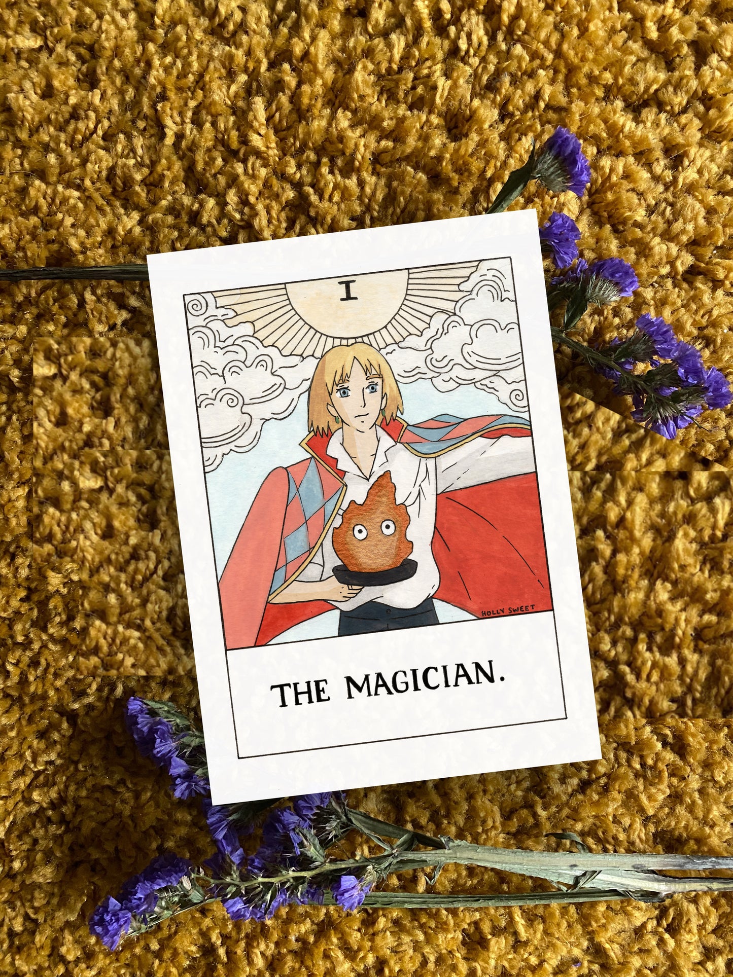 Original Howl’s Moving Castle The Magician tarot painting