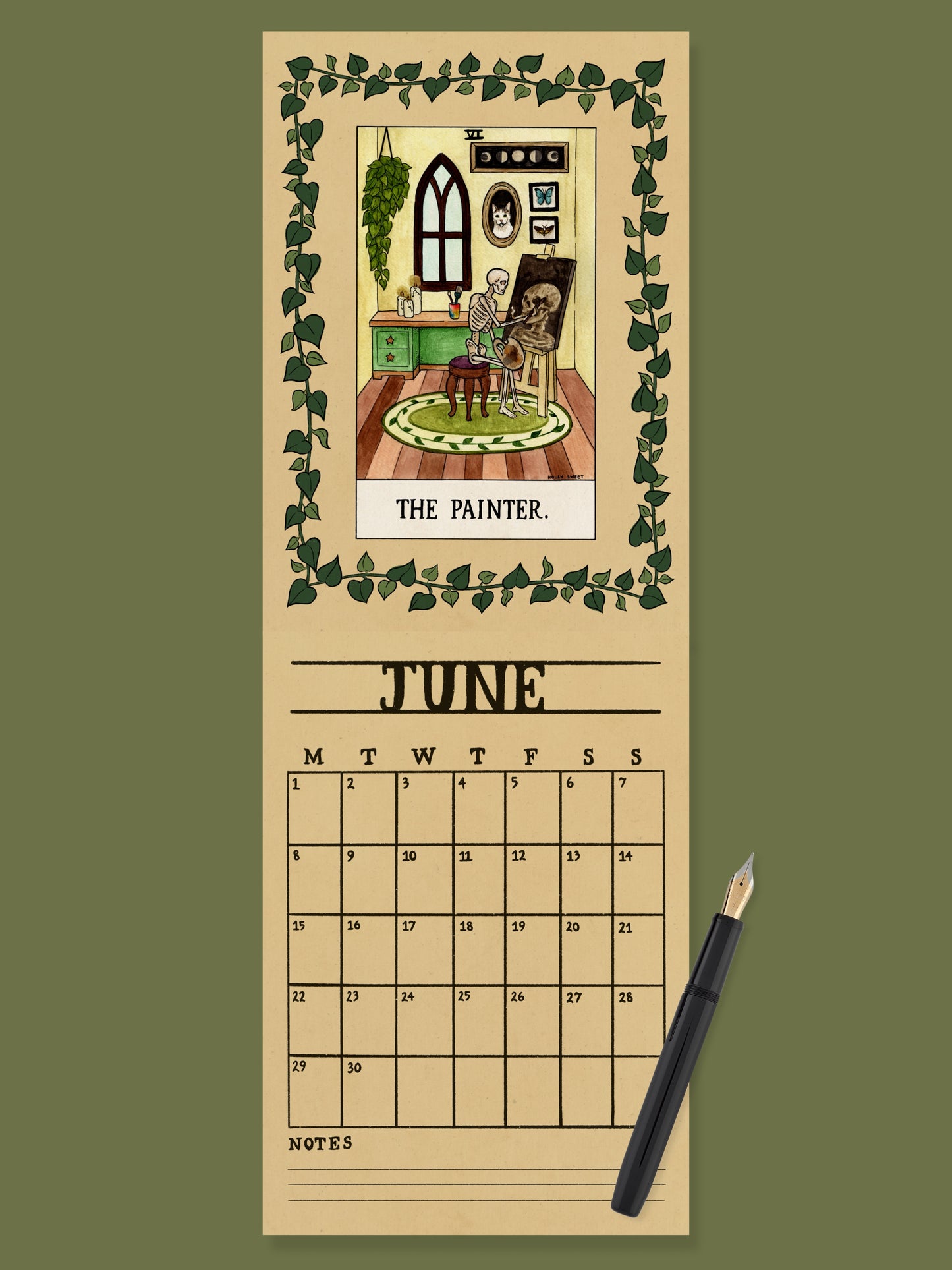 Hobbyist skeletons 2026 calendar