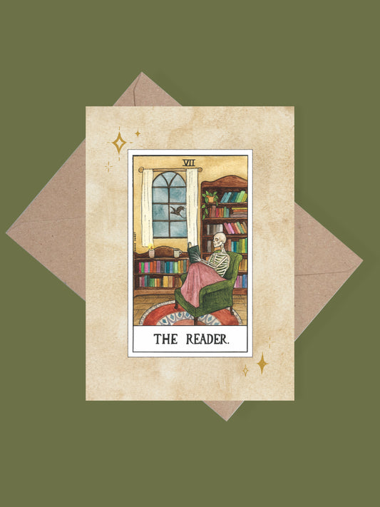 The Reader greetings card