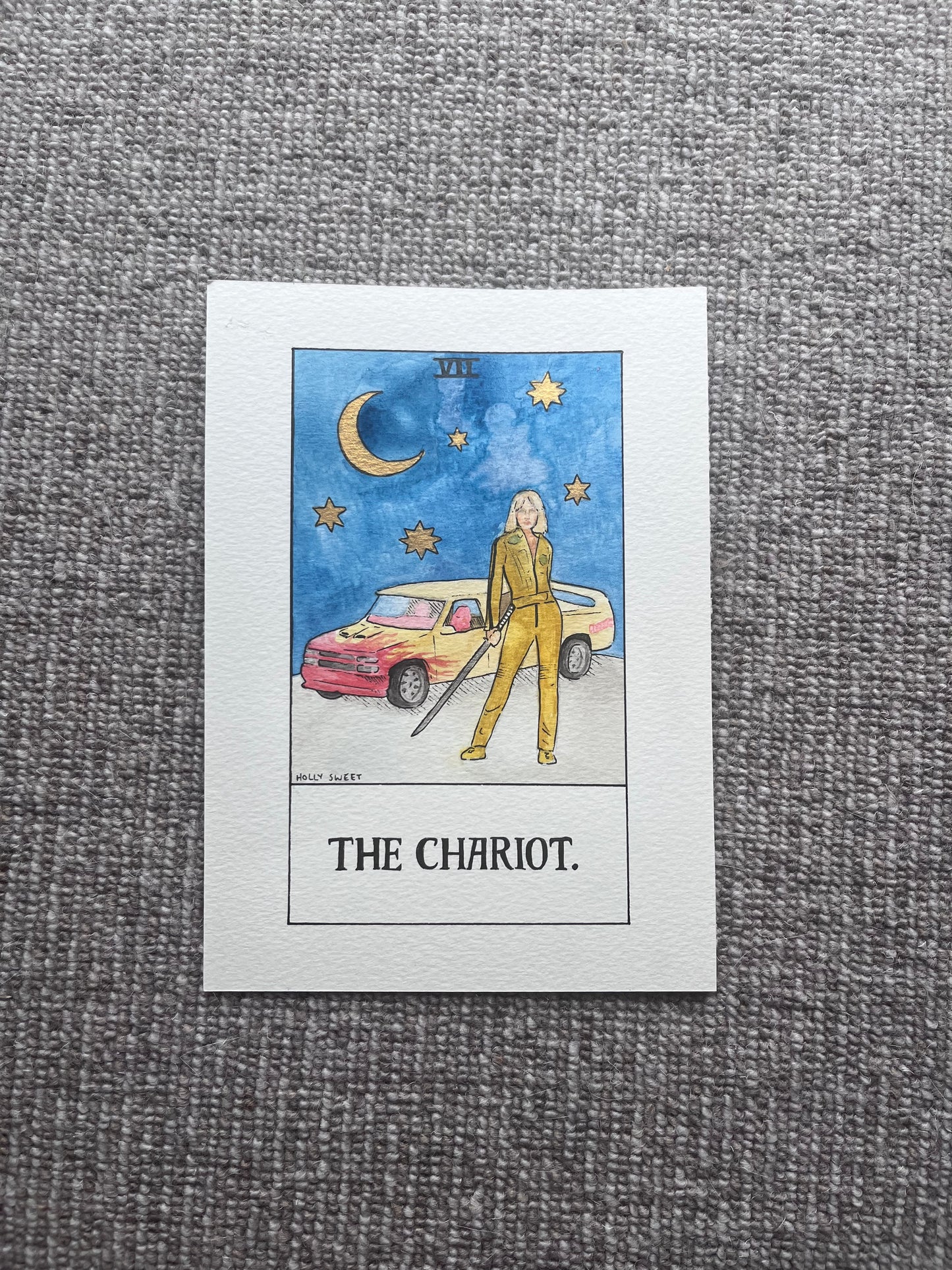 Original Kill Bill The Chariot tarot painting