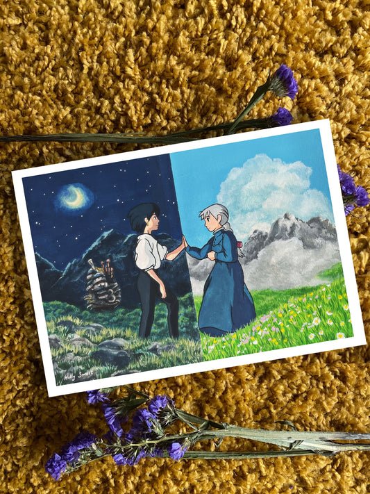 Original Howl’s Moving Castle painting