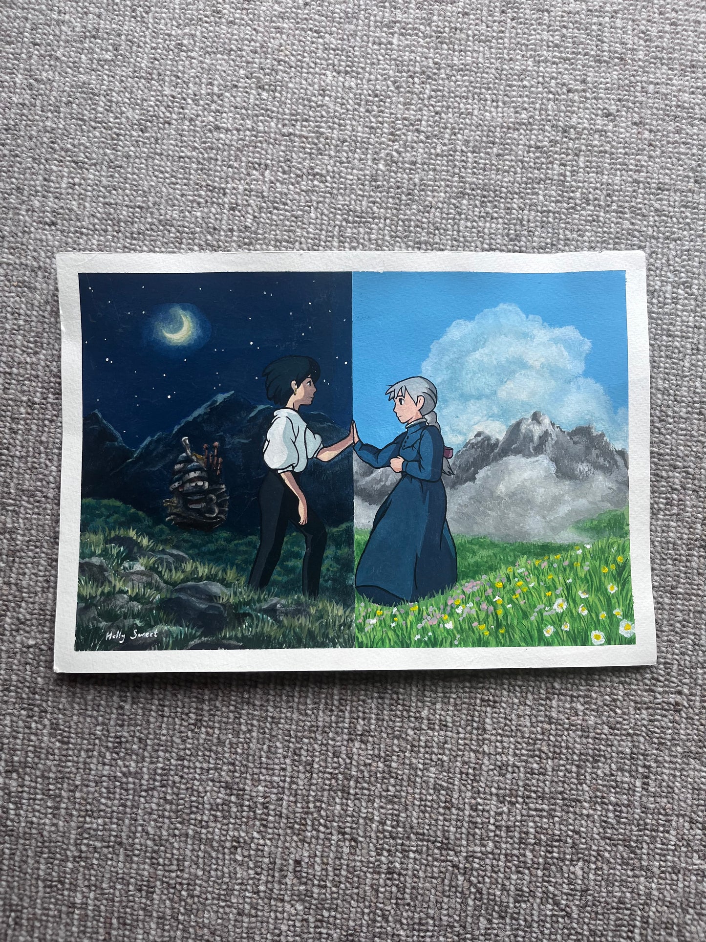 Original Howl’s Moving Castle painting