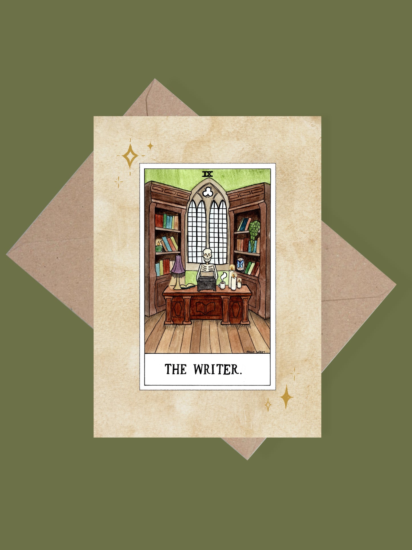 The Writer greetings card
