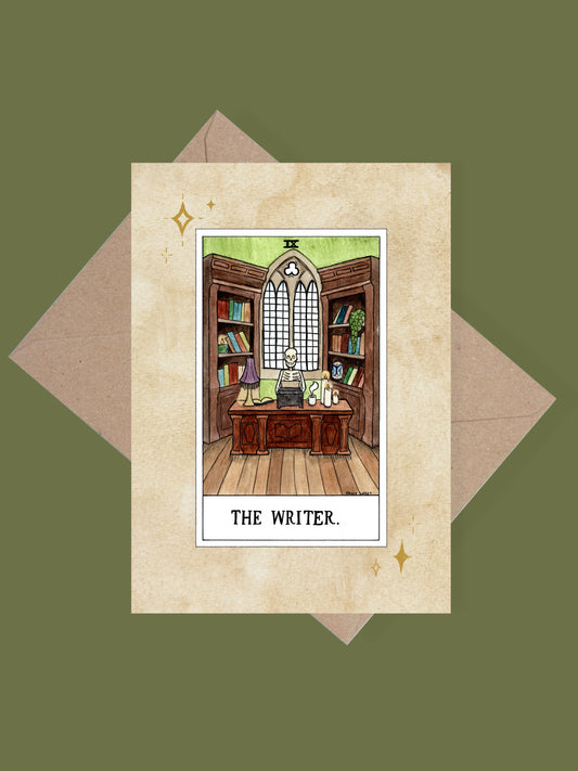 The Writer greetings card