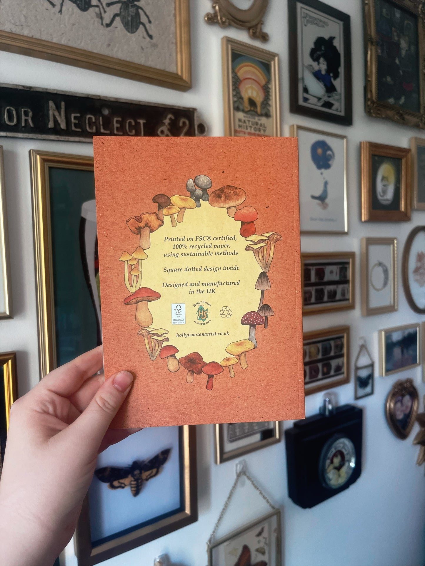 So mushroom for notes staple-bound notebook