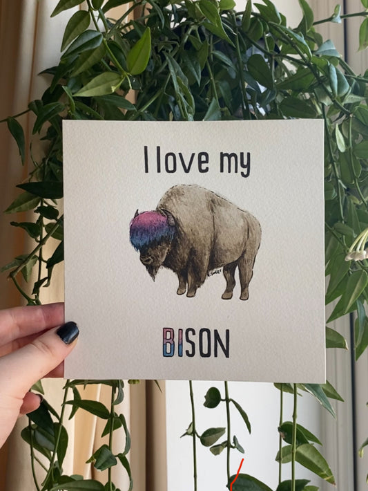 Original I Love My Bi Son parody painting