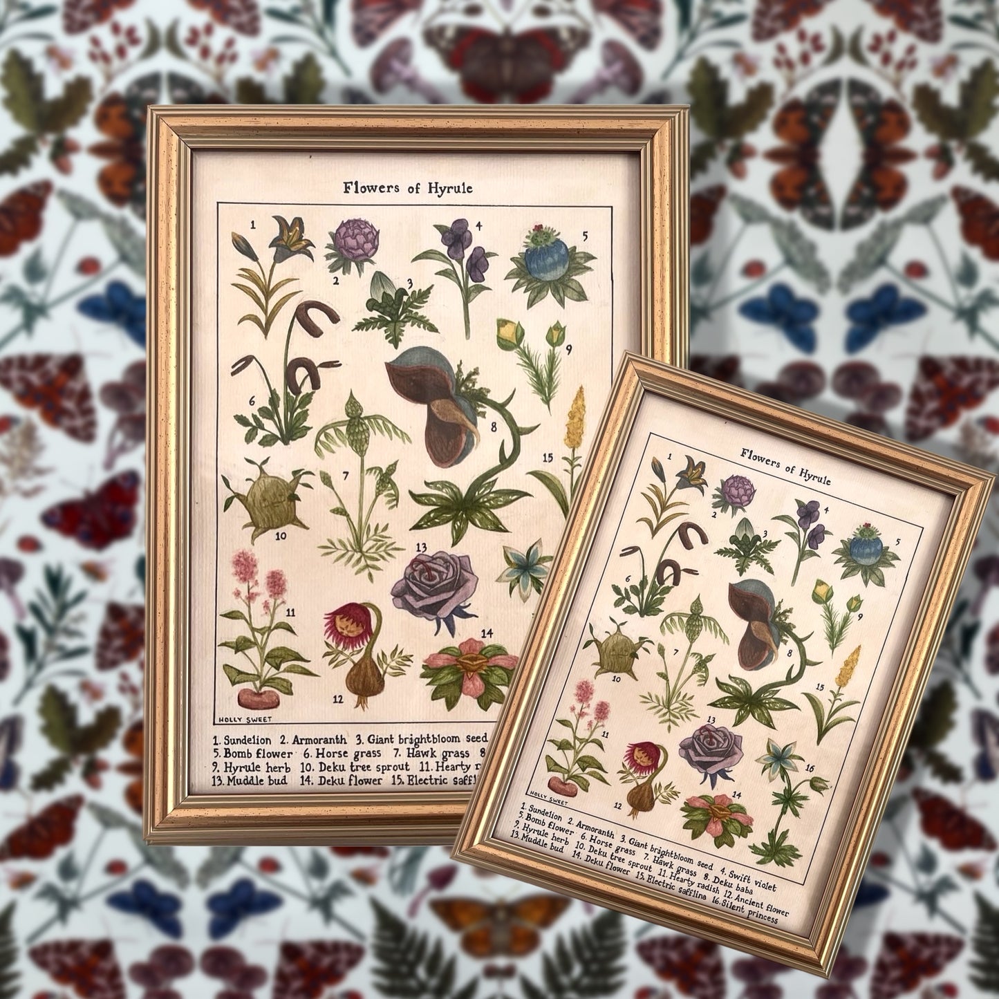 Flowers of Hyrule vintage flora print