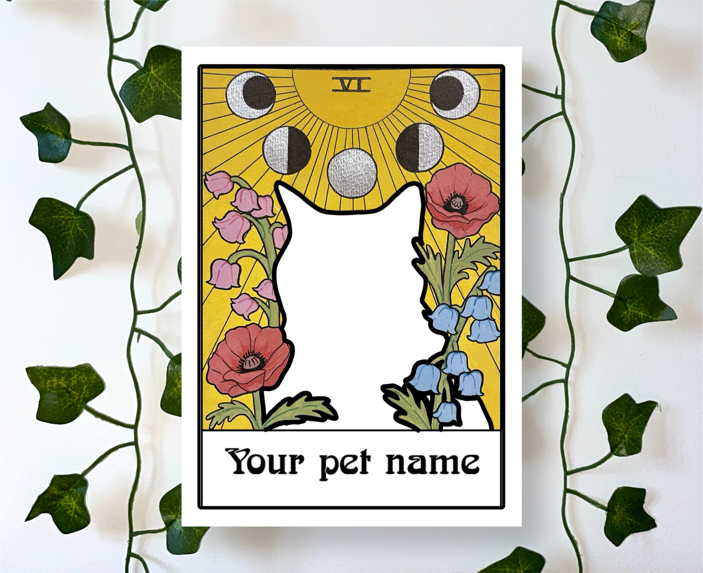 Custom tarot pet portrait