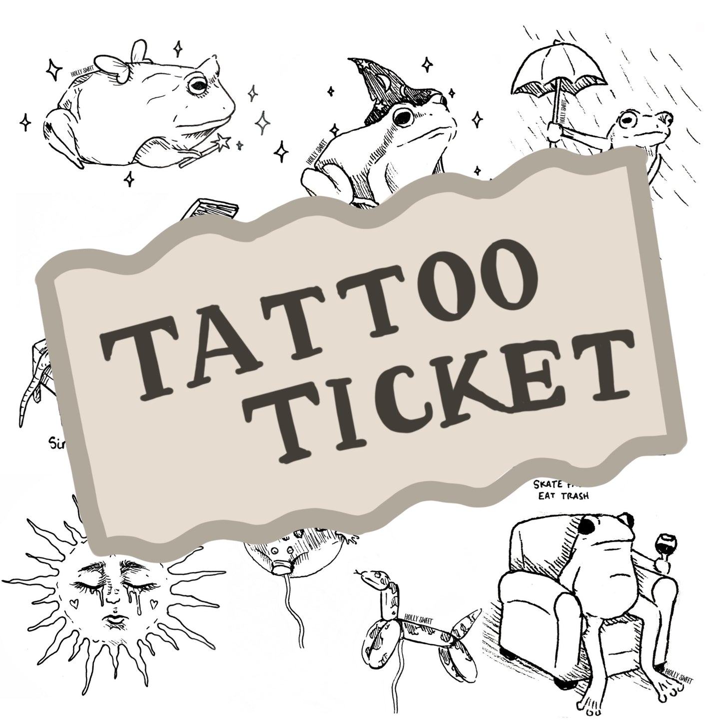 Digital tattoo ticket